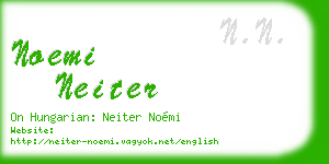 noemi neiter business card